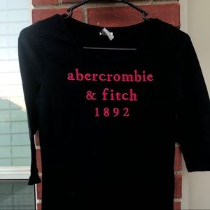 half-long sleeve abercrombie top